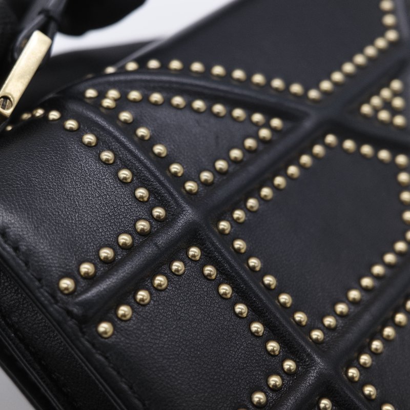 Dior 迪奧 Diorama WOC 銅金鉚釘 牛皮 肩背包 斜背包 鏈條包-17