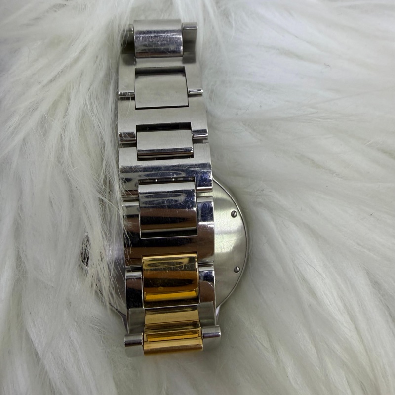 這款手錶是Cartier Ballon Bleu 粉色珍珠母貝錶盤女士腕錶-1