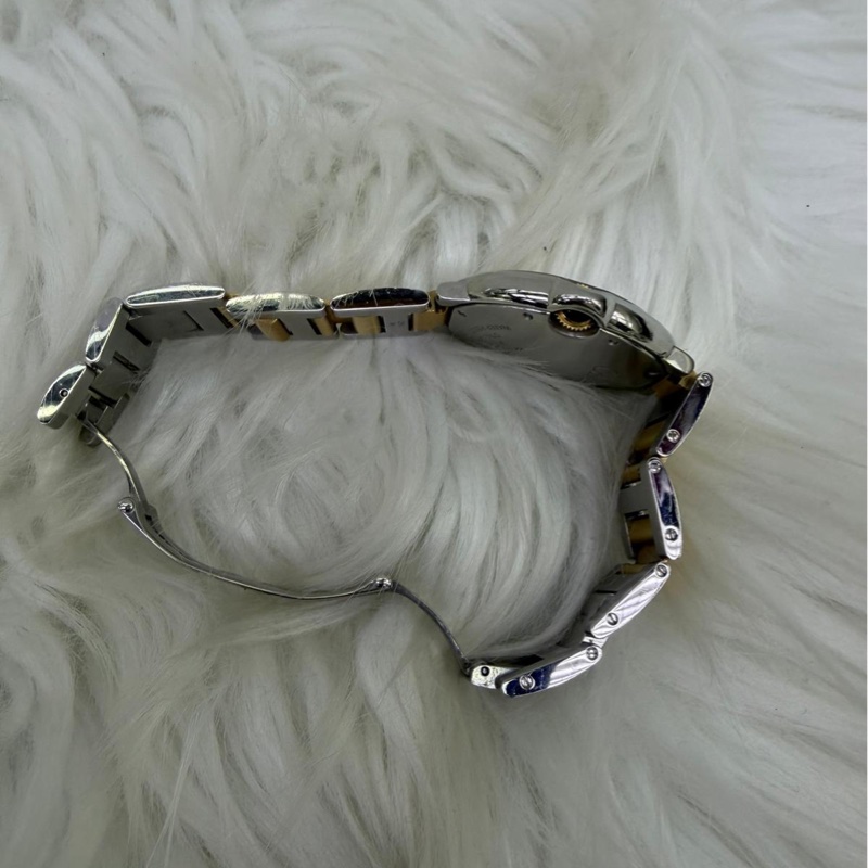 這款手錶是Cartier Ballon Bleu 粉色珍珠母貝錶盤女士腕錶-2