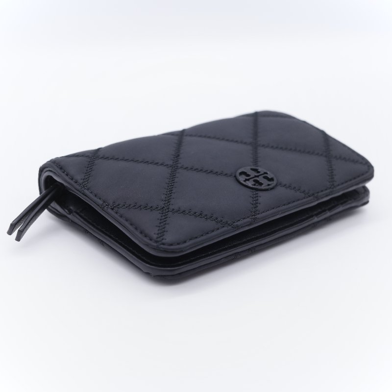 Tory Burch 湯麗柏琦 Willa 黑色 霧面皮革 皮夾-3