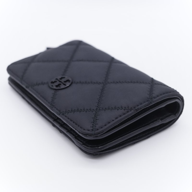 Tory Burch 湯麗柏琦 Willa 黑色 霧面皮革 皮夾-4
