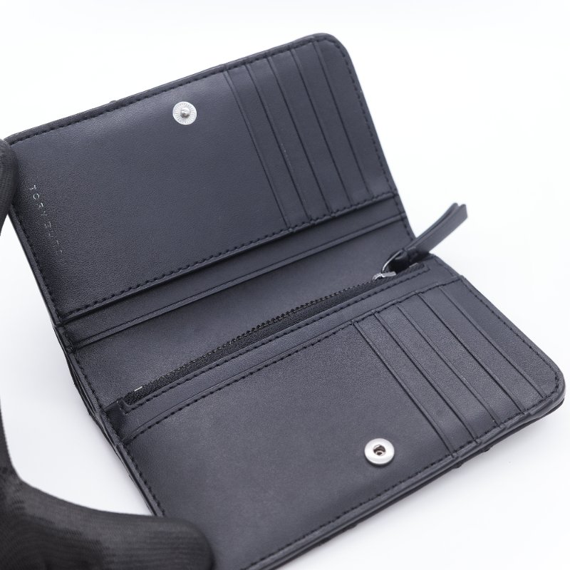 Tory Burch 湯麗柏琦 Willa 黑色 霧面皮革 皮夾-13