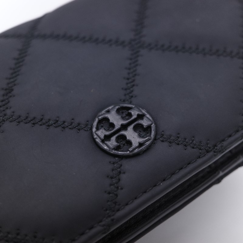 Tory Burch 湯麗柏琦 Willa 黑色 霧面皮革 皮夾-14
