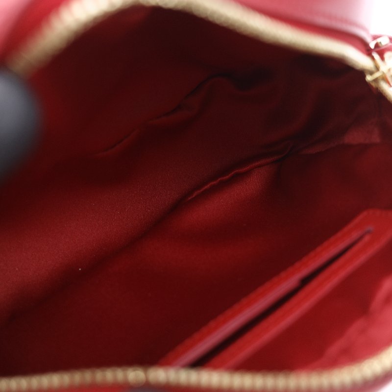 Salvatore Ferragamo 菲拉格慕 Gancini 烈焰紅 小牛皮 相機包 斜背包-9