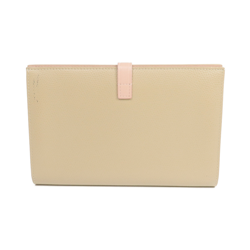 CELINE 牛皮皮革Long wallet銀扣長錢包-1