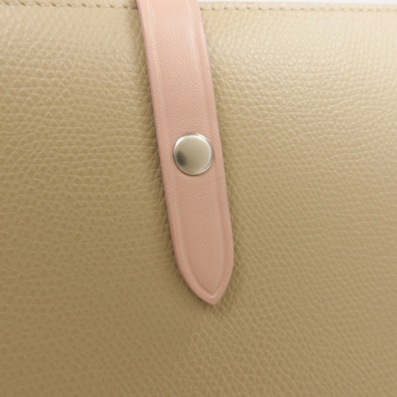 CELINE 牛皮皮革Long wallet銀扣長錢包-6