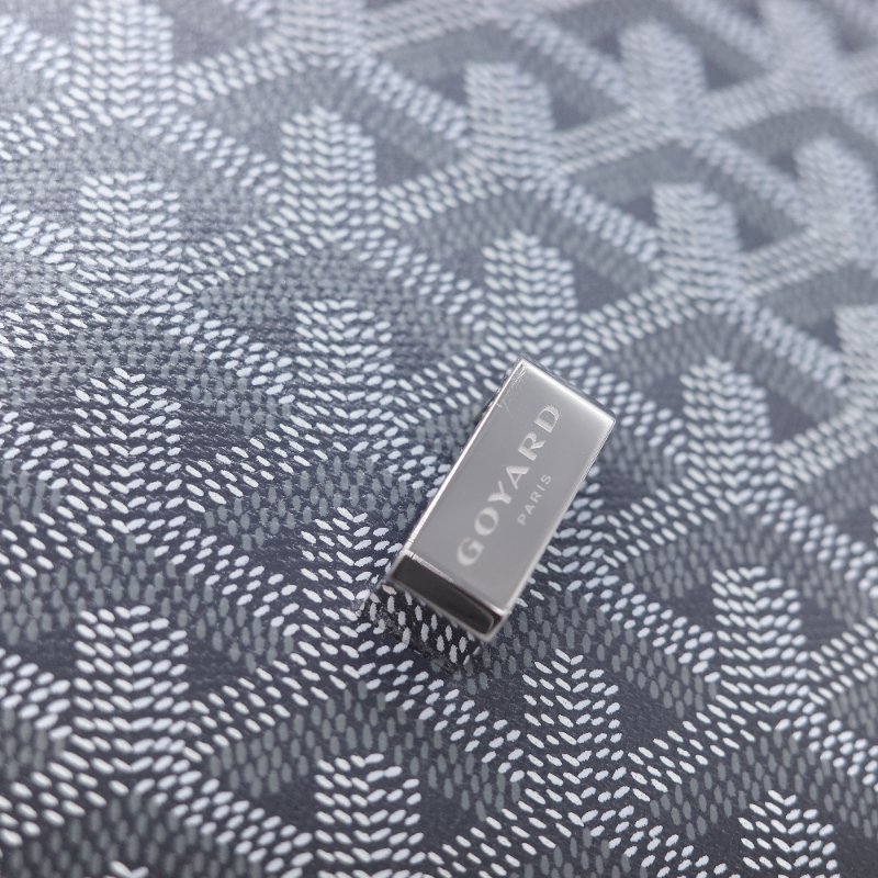 （超級新♥️全配全套）Goyard 戈雅 Belvedere PM小號 灰色 經典花紋 防水帆布 牛皮 翻蓋斜背包 郵差包-16