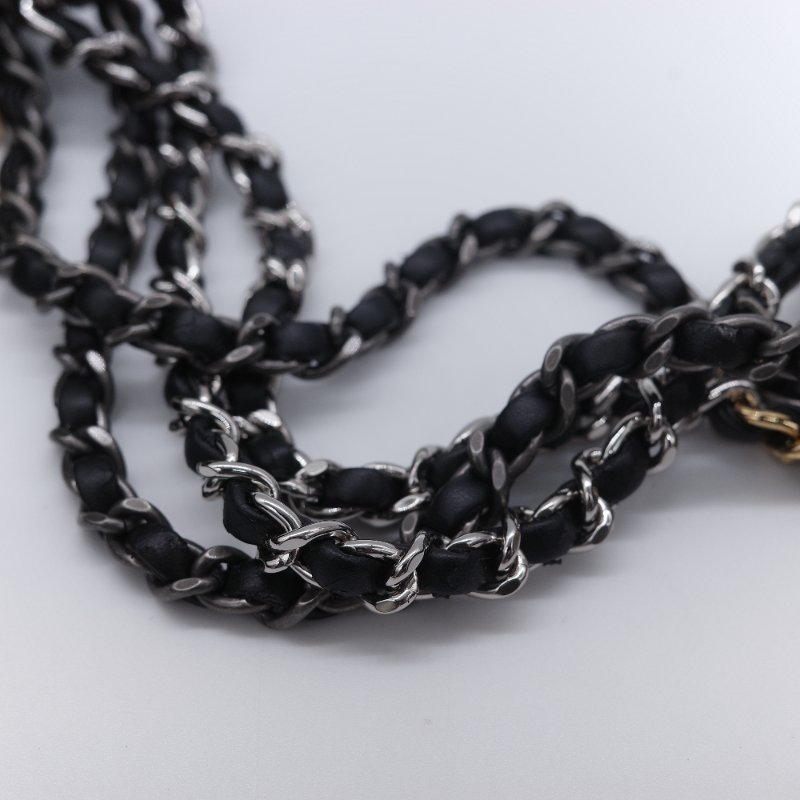 Chanel 香奈兒 Gabrielle Hobo 菱格紋 黑色 小牛皮 小型流浪包-17