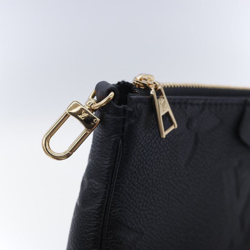 Louis Vuitton 路易威登 Multi Pochette Accessoires 黑色 壓花牛皮 斜背包-18