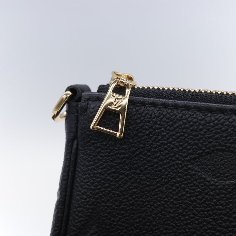 Louis Vuitton 路易威登 Multi Pochette Accessoires 黑色 壓花牛皮 斜背包-20