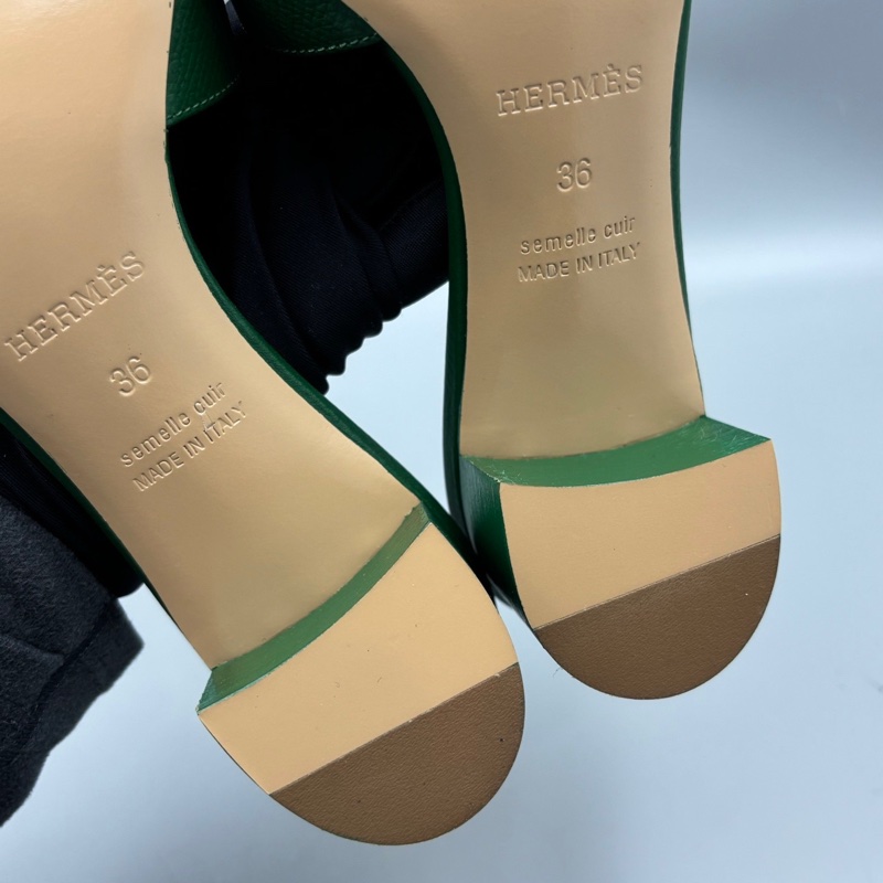 閒置新Hermès 愛馬仕拖鞋36碼 附件：塵袋 盒-6