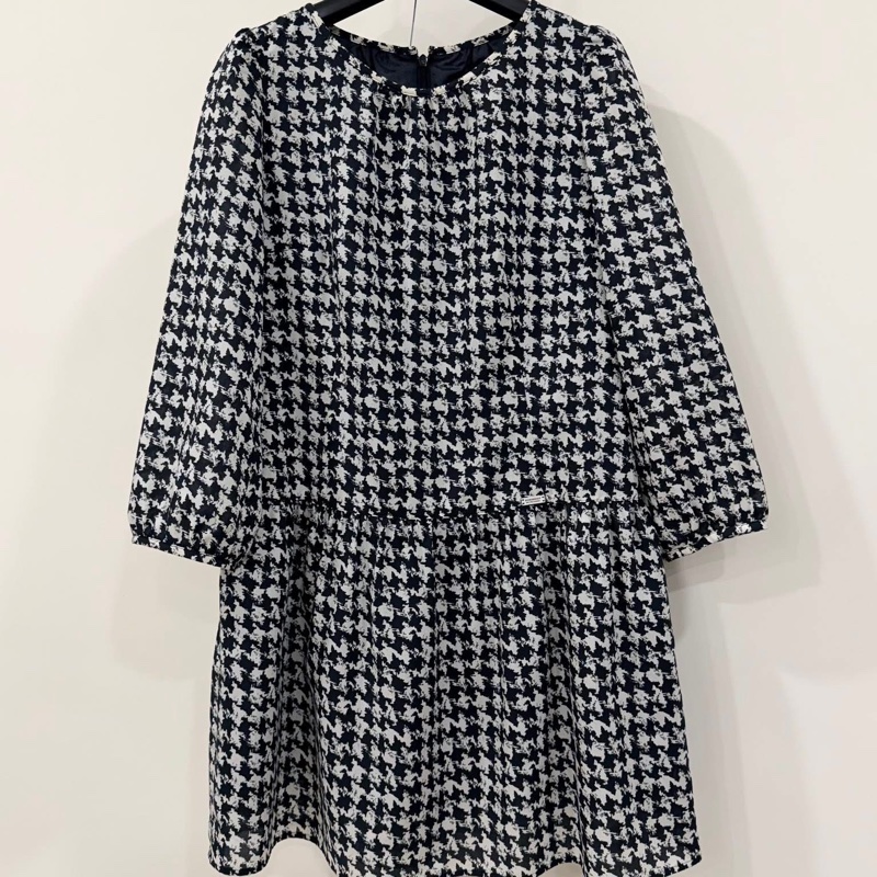 BURBERRY 藍標千鳥格紋洋裝-1