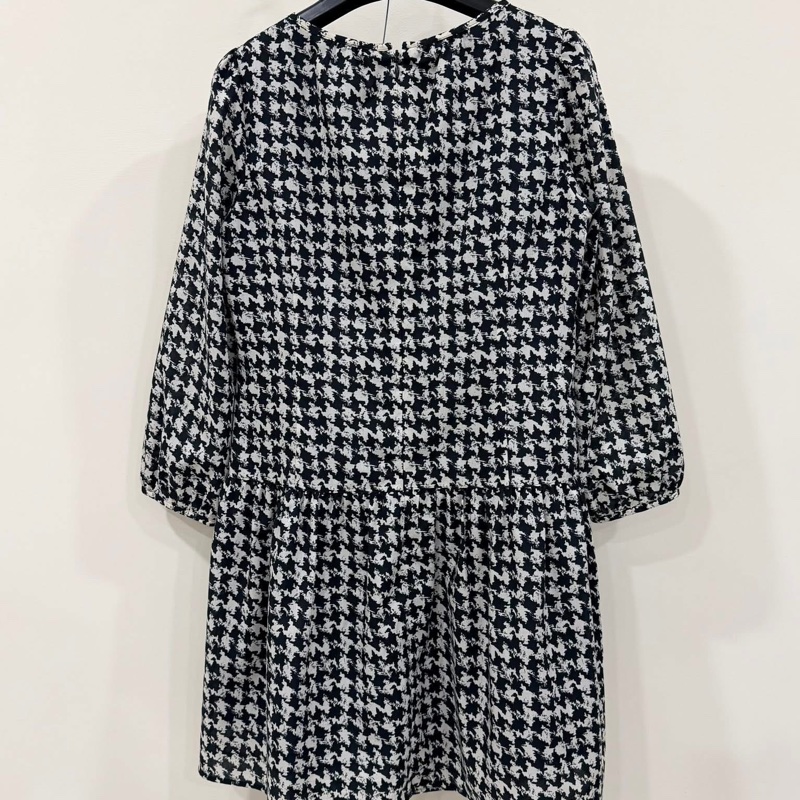 BURBERRY 藍標千鳥格紋洋裝-2