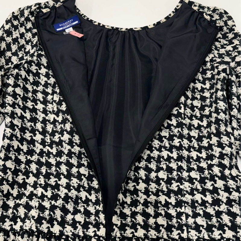 BURBERRY 藍標千鳥格紋洋裝-6