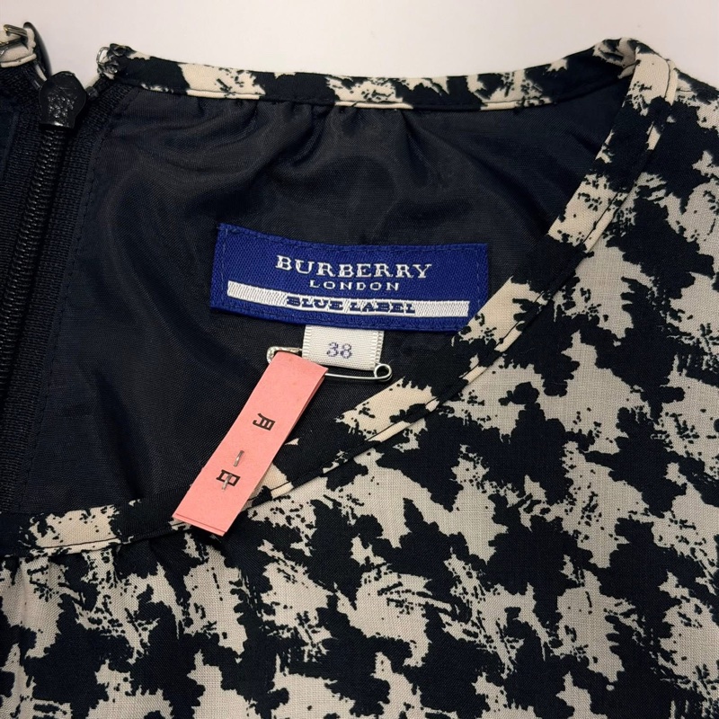 BURBERRY 藍標千鳥格紋洋裝-8