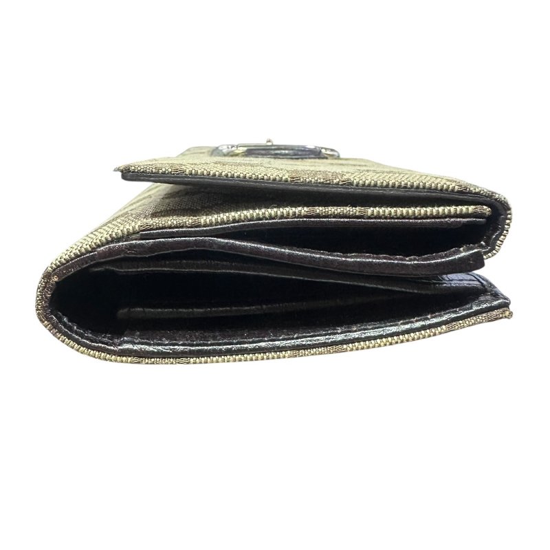 【美收精品】GUCCI茶色老花長夾 5-89-4