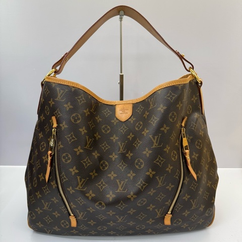 LOUIS VUITTON 路易威登 老花雙拉鍊單肩包 MONOGRAM DELIGHFUL GM M40354