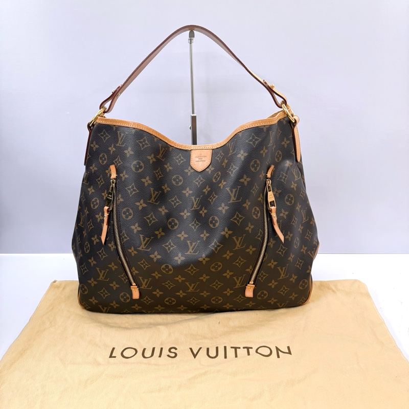 LOUIS VUITTON 路易威登 老花雙拉鍊單肩包 MONOGRAM DELIGHFUL GM M40354-2
