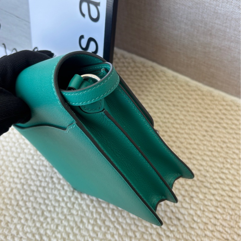 Hermes mini Roulis 維羅納綠銀扣-2