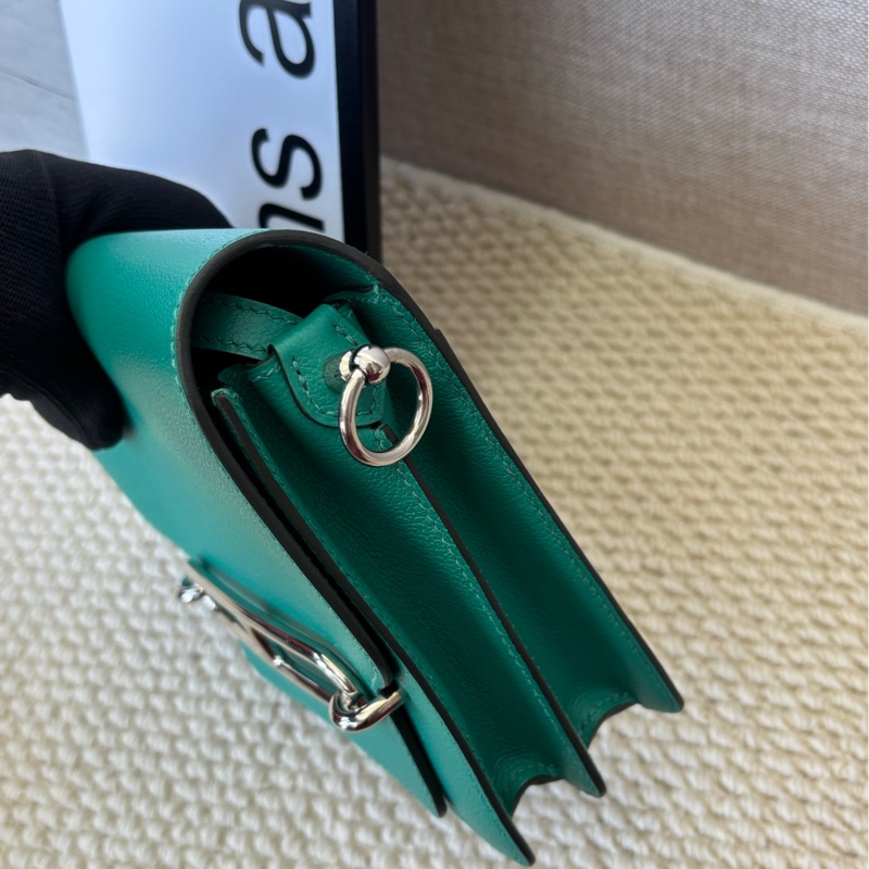 Hermes mini Roulis 維羅納綠銀扣-3