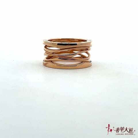 ＊奢華大道國際精品＊【J1201】寶格麗 玫瑰金 B.zero1 Design Legend 設計傳奇系列戒指 62號 #16