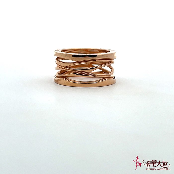＊奢華大道國際精品＊【J1201】寶格麗 玫瑰金 B.zero1 Design Legend 設計傳奇系列戒指 62號 #16-0