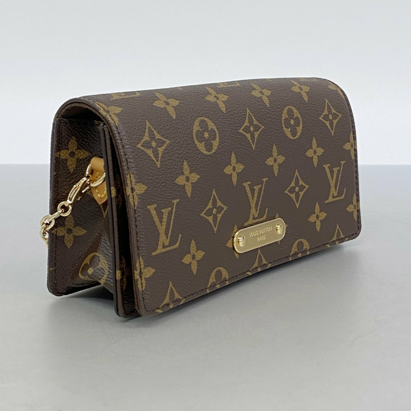 路易威登 Monogram 鏈條錢包 Lily 單肩包 M82509 棕色 女士-1