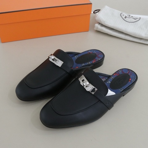 閒置新 Hermès 愛馬仕 Oz穆勒拖鞋女鞋，37碼，配件盒子防塵袋