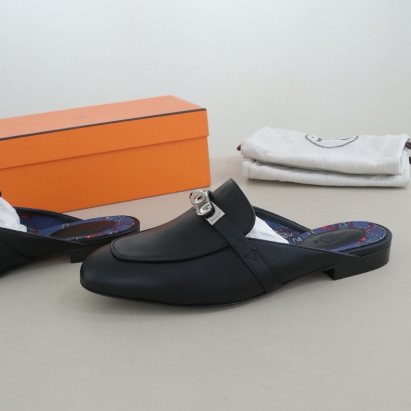 閒置新 Hermès 愛馬仕 Oz穆勒拖鞋女鞋，37碼，配件盒子防塵袋-2