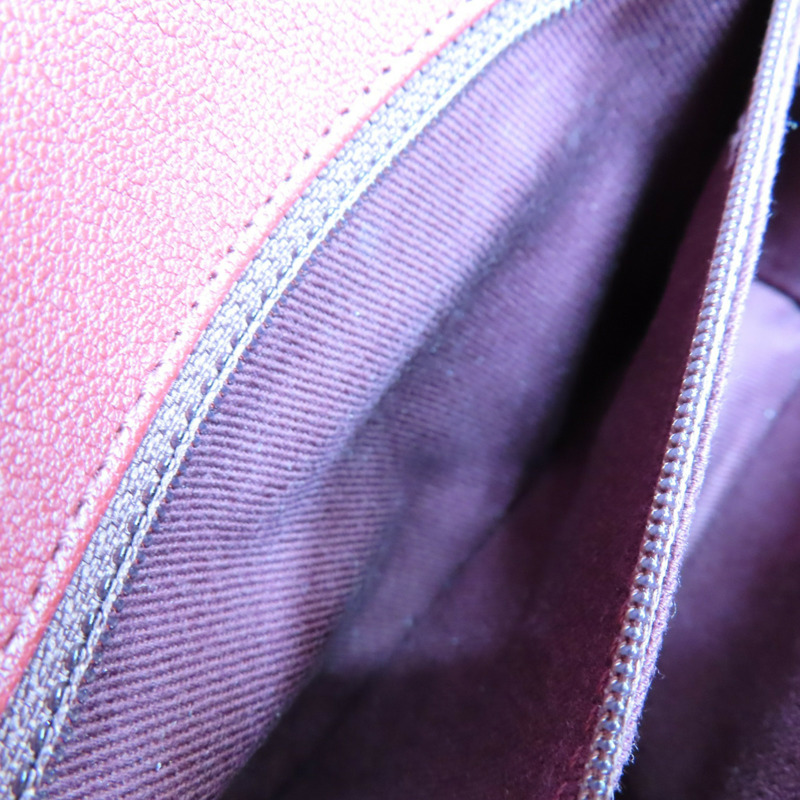 紅色 菱格紋 牛皮 肩背包 (無卡)【CHANEL 香奈兒】-5