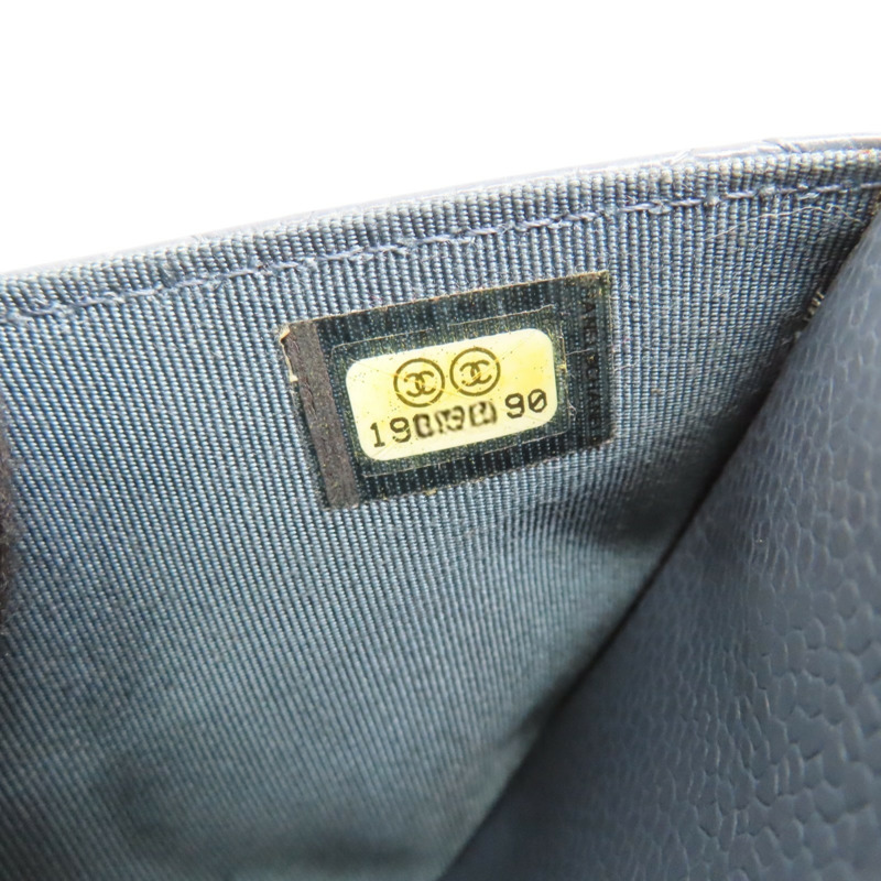 藍色 荔枝紋 牛皮 WOC 肩背包 (無卡)【CHANEL 香奈兒】 A33814-10