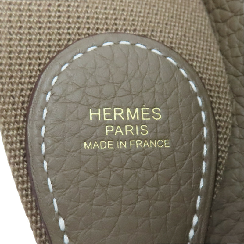 大象灰 TC牛皮 Evelyn Ⅲ 29 肩背包 金扣 W刻【HERMES 愛馬仕】 H056277CK-6