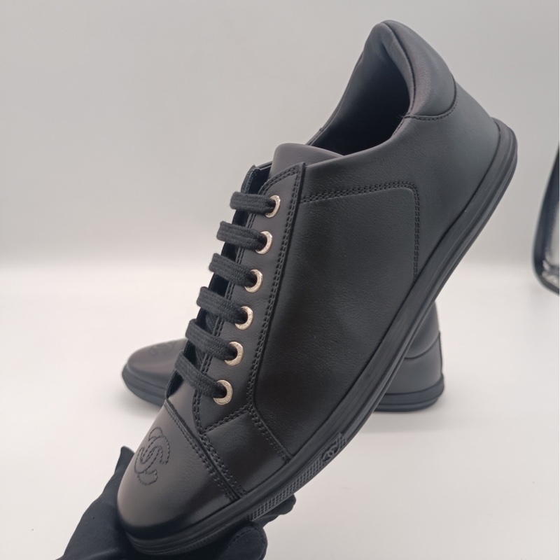 閒置 新香奈兒CHANEL【黑色】時尚休閒鞋子女鞋—牛皮37碼-8