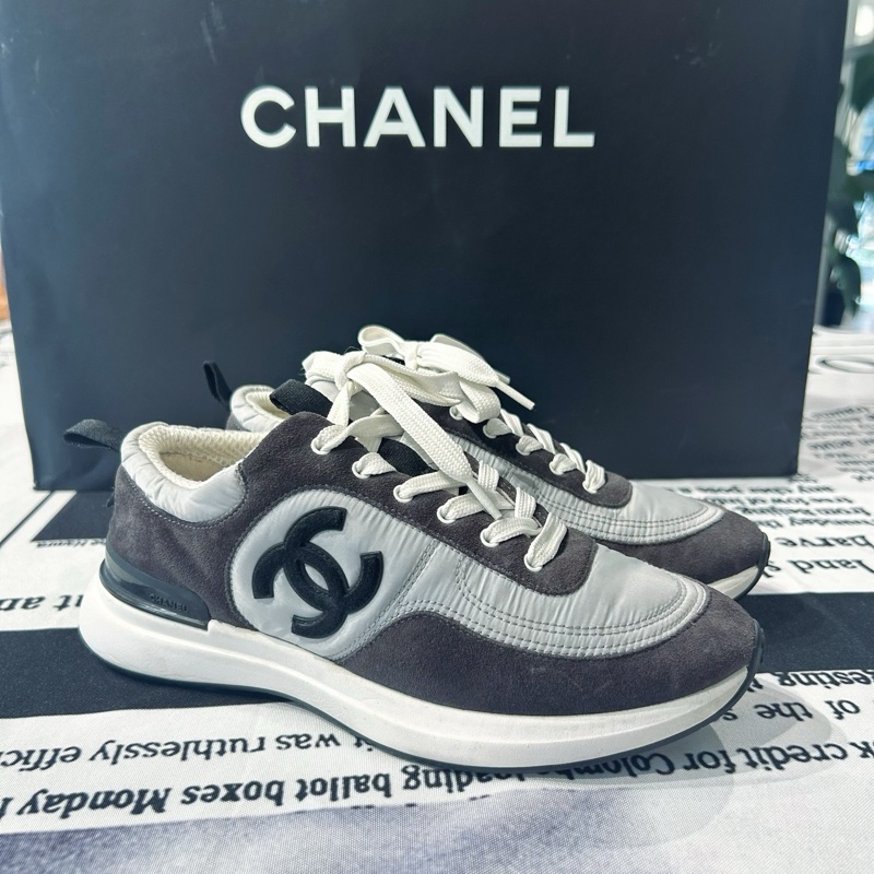 Chanel 香奈兒 黑白熊貓 運動鞋，38.5碼 附件：無-1