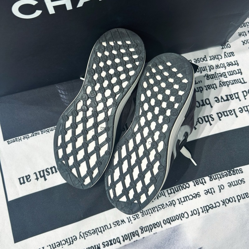 Chanel 香奈兒 黑白熊貓 運動鞋，38.5碼 附件：無-5