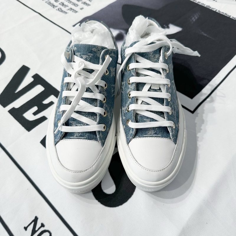 路易威登 LV 牛仔 丹寧 老花 板鞋 37碼-1