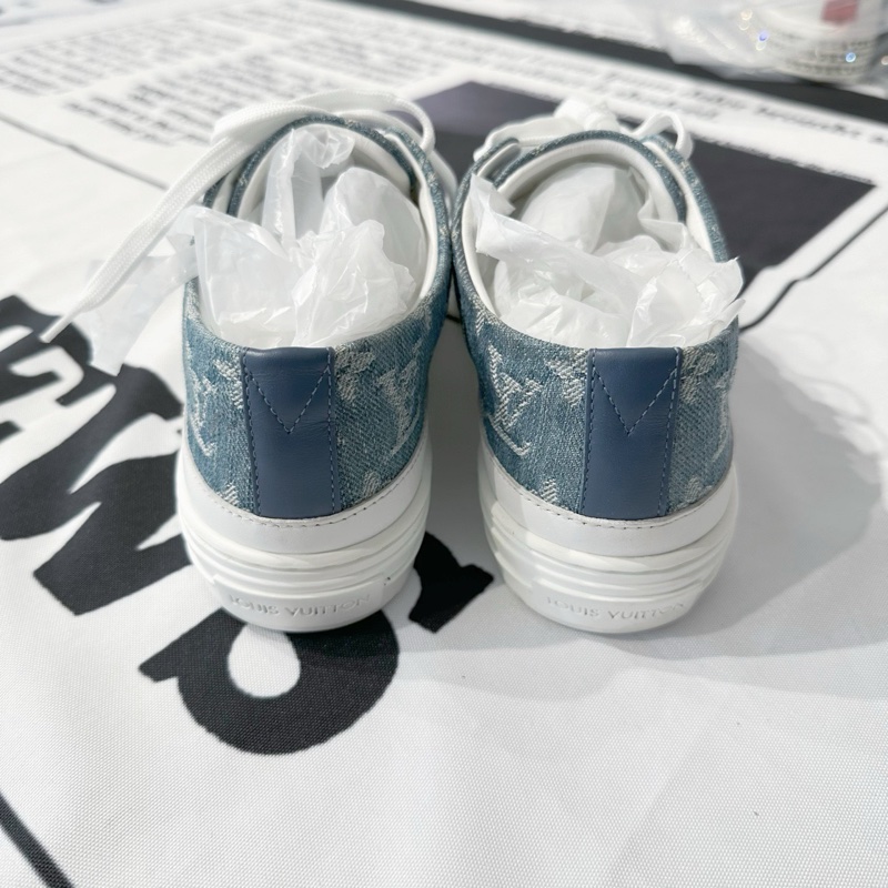 路易威登 LV 牛仔 丹寧 老花 板鞋 37碼-3