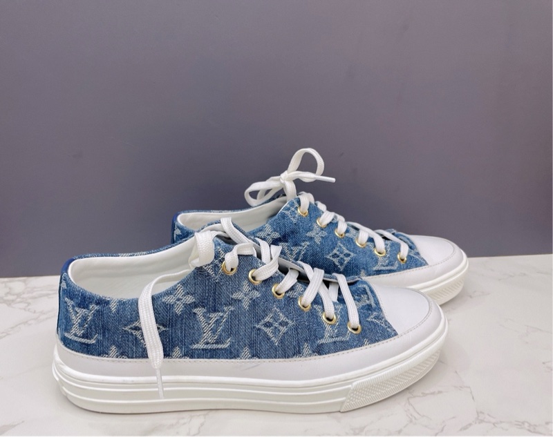 路易威登 LV 牛仔 丹寧 老花 板鞋 36碼-1