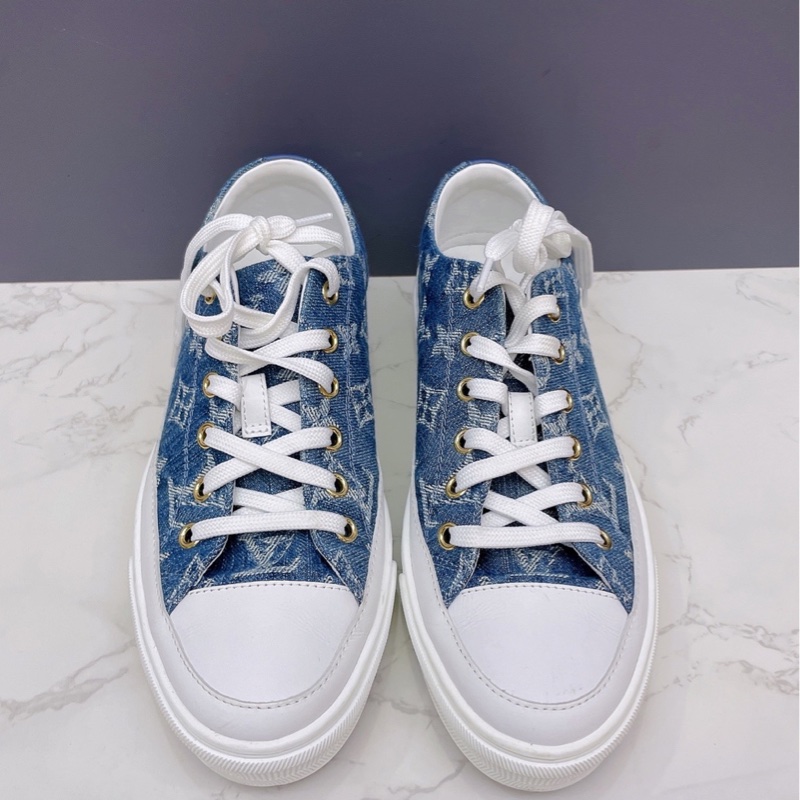 路易威登 LV 牛仔 丹寧 老花 板鞋 36碼-2