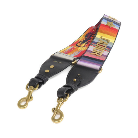 Dior 帆布Rainbow J'Adior Strap金扣肩背帶