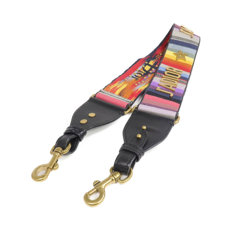 Dior 帆布Rainbow J'Adior Strap金扣肩背帶-1