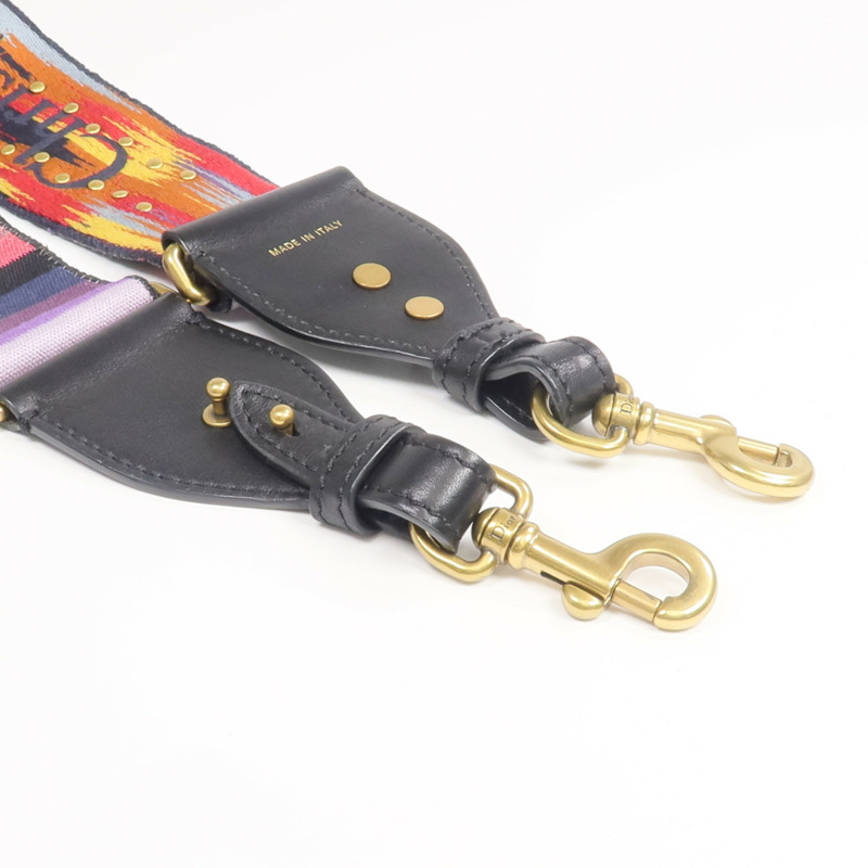 Dior 帆布Rainbow J'Adior Strap金扣肩背帶-5