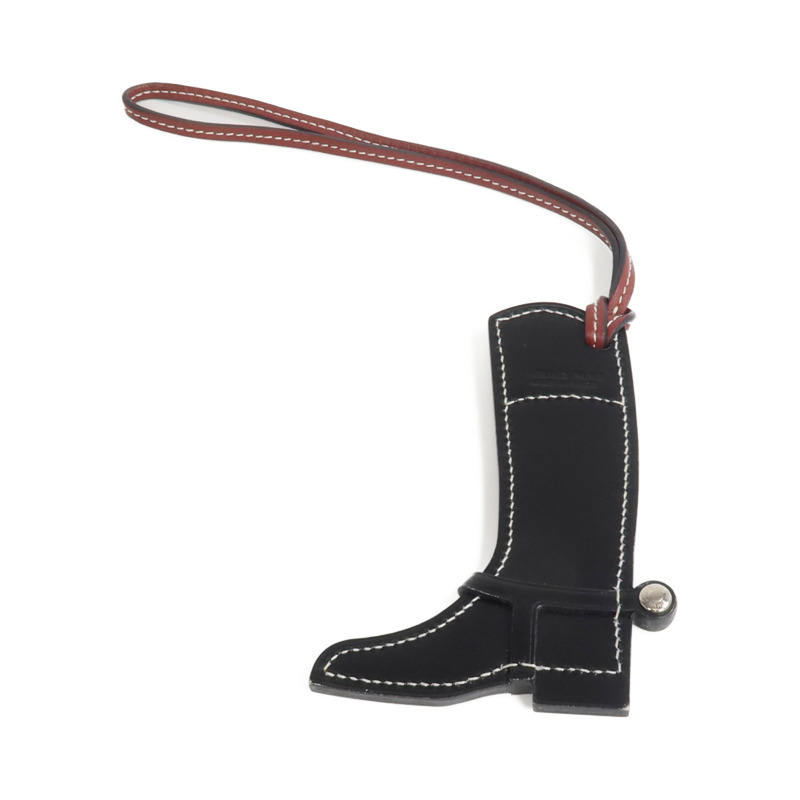 HERMES Swift/Box Calf皮革Peddock Boot Charm掛飾-1