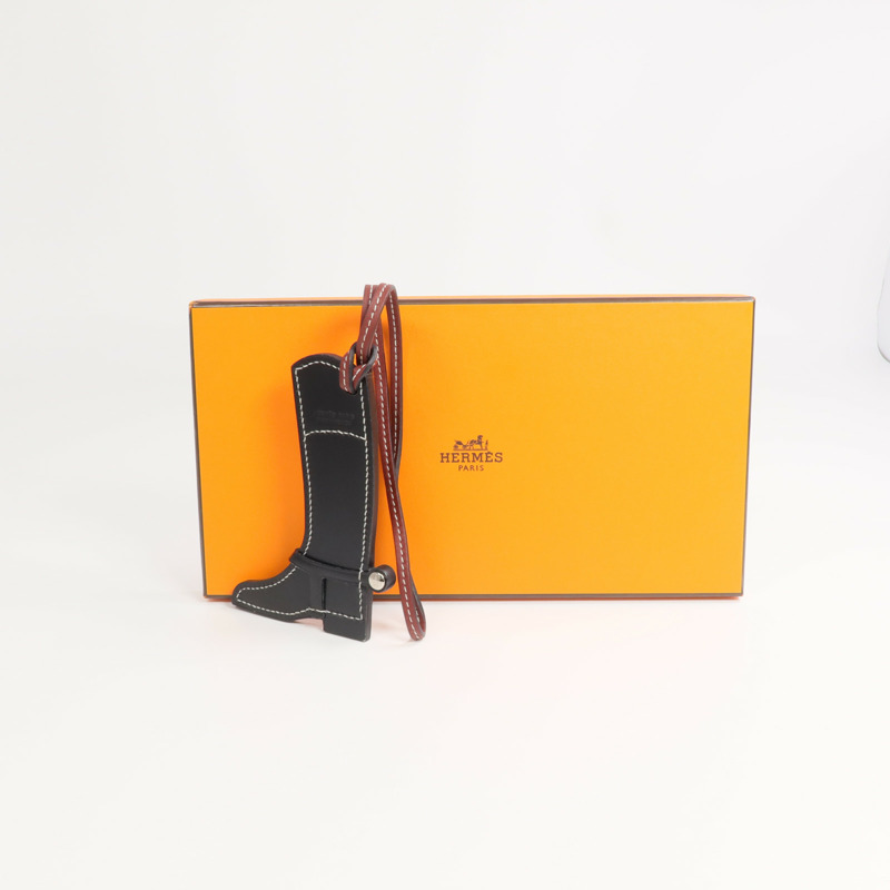 HERMES Swift/Box Calf皮革Peddock Boot Charm掛飾-7