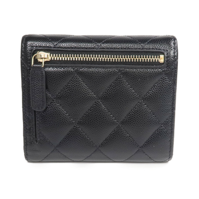 CHANEL 牛皮皮革Wallet金扣錢包-2