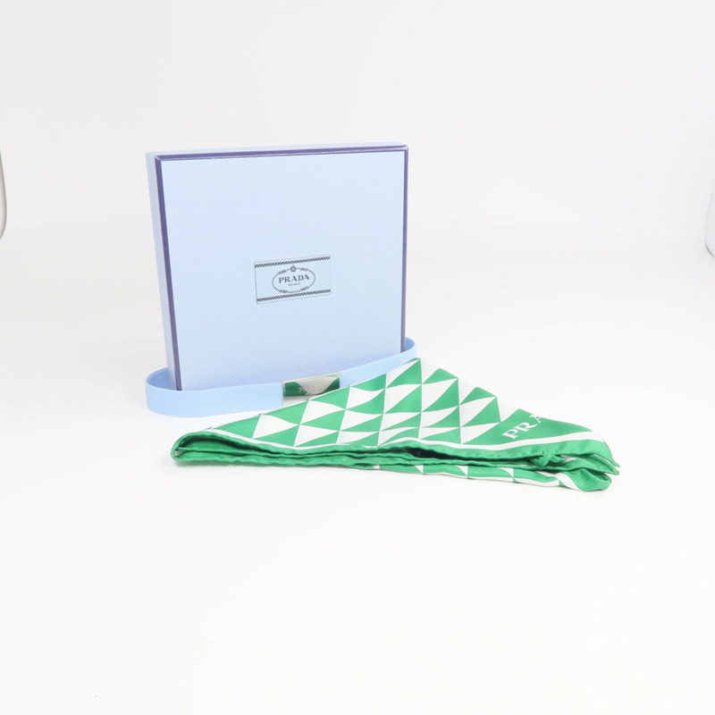 PRADA 絲質Scarf絲巾-10