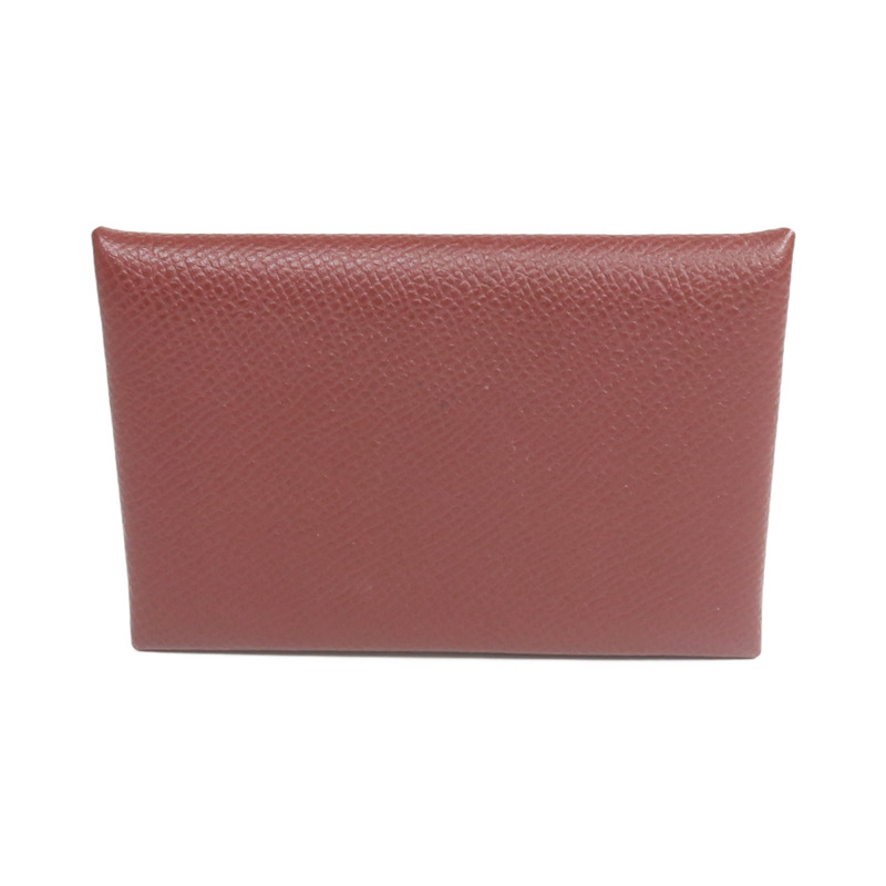 HERMES Epsom皮革Calvi Card Holder銀扣卡片套-2