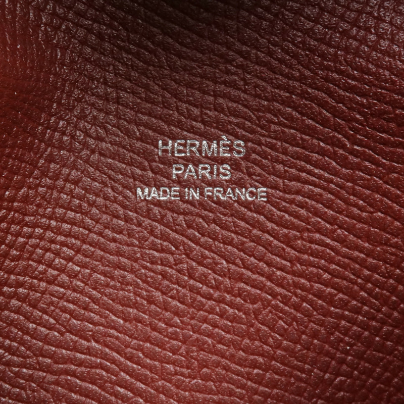 HERMES Epsom皮革Calvi Card Holder銀扣卡片套-7