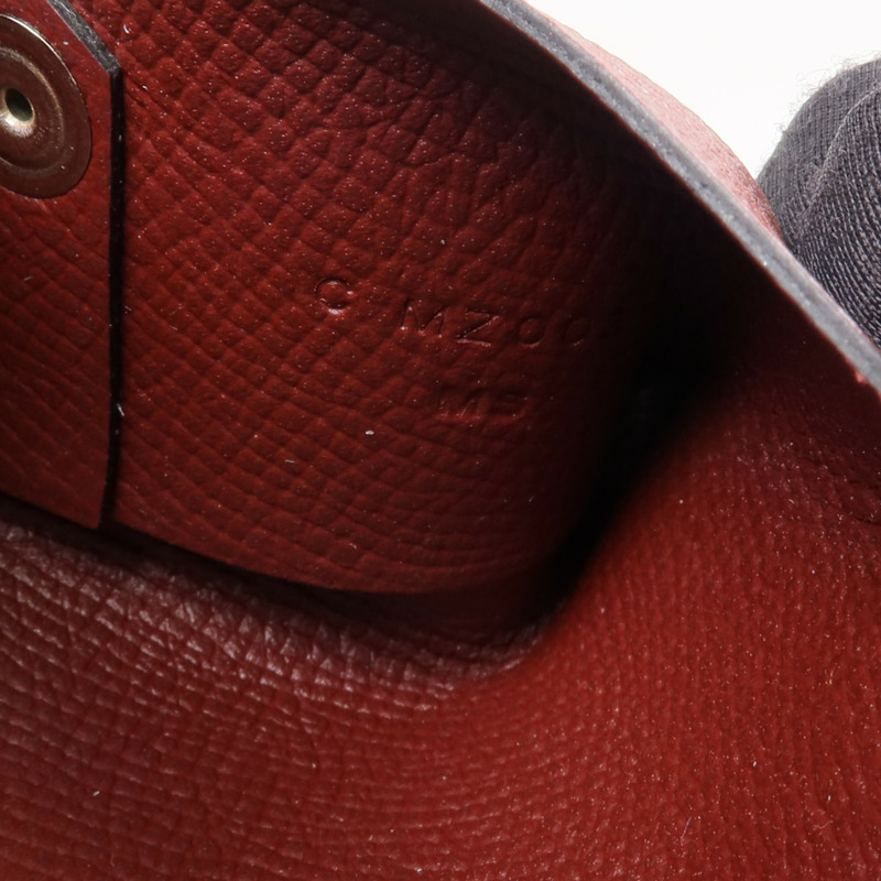 HERMES Epsom皮革Calvi Card Holder銀扣卡片套-8