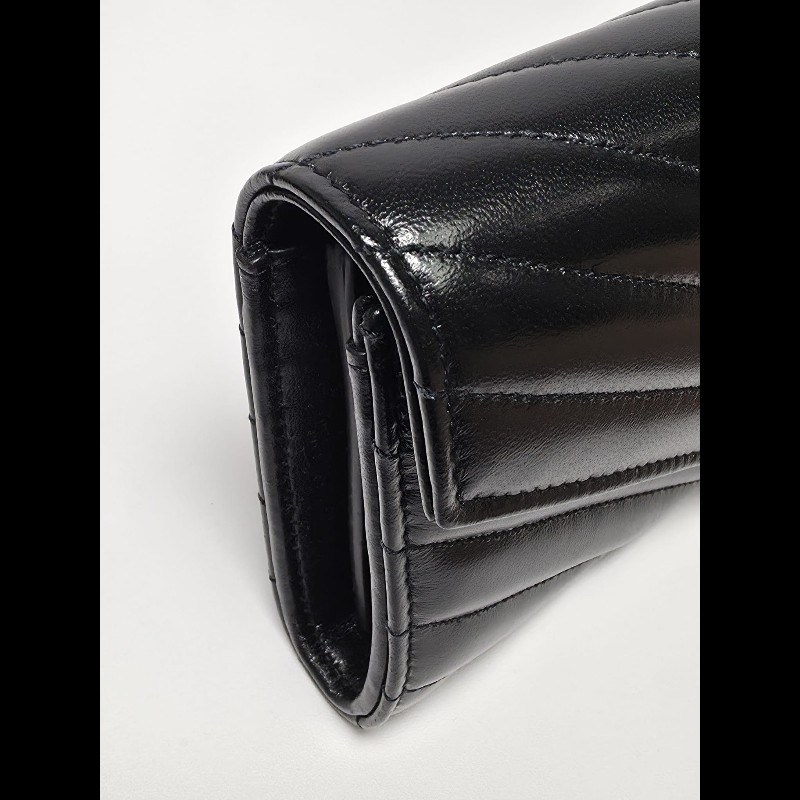 YSL 黑色 Cassandre Large Wallet
(未使用品)-6